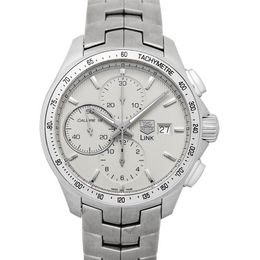 Tag heuer link white face best sale