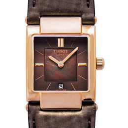 tissot ladies watch leather strap