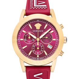 Red discount versace watch