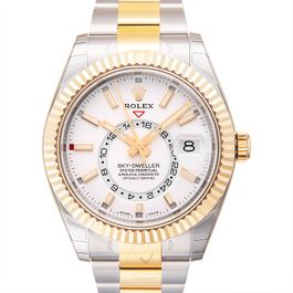 Gold rolex hot sale white face