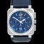 Bell & Ross Instruments BR0394-BLU-ST/SCA