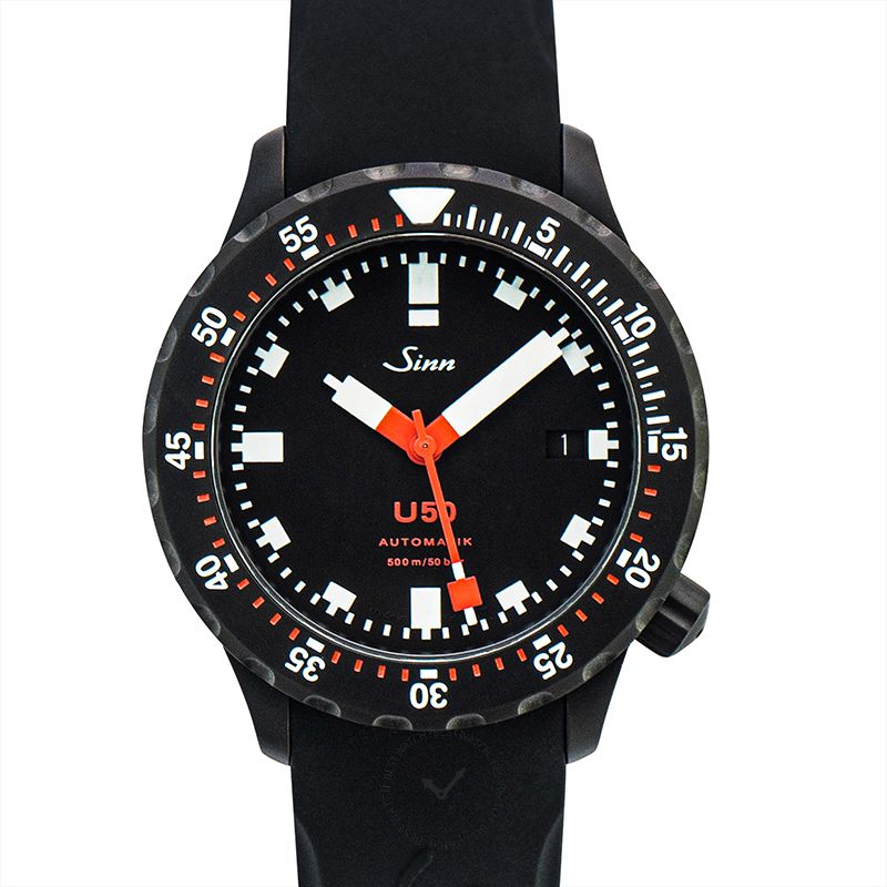 Sinn Diving Watches 1050.020-Silicone-LFC-Blk